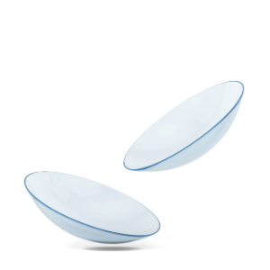 Illustration of lenses used for orthokeratology