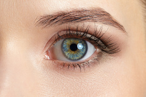 Close-up of female patient’s eye